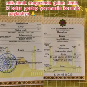 ölüm haty tapyldy