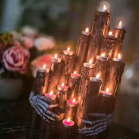 декорация из свеч