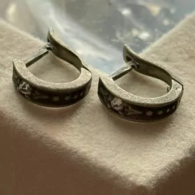 Серьги серебро