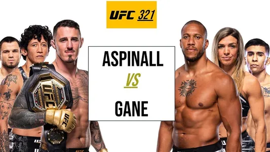 Полный кард UFC 321: Аспиналл против Гана и другие бои предстоящего турнира