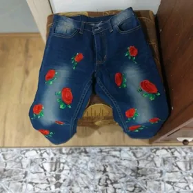 джинсовые бермуды