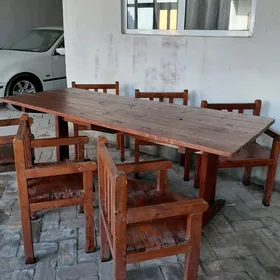 комплект стол со стульями