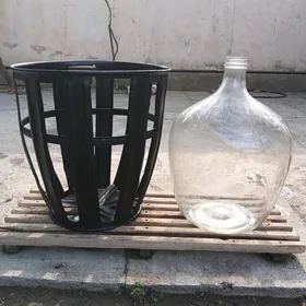 бутыль 50 литров в корзине