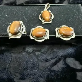 серебряный комплект