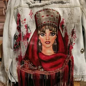 Джинсовка с рисунком