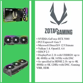 Видеокарта Zotac RTX 5080 16Gb D7 256bit