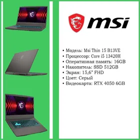 Ноутбук Msi Thin 15 B13VE (Core i5 13420H)