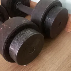 Гантели стальные