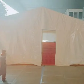 Palata çadyrlary taýýarlamak