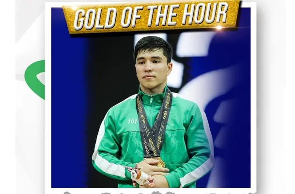 Тяжелоатлет Дидарбек Джумабаев принёс Туркменистану золото и установил рекорд Азии