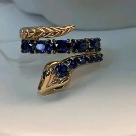 Ÿüzük gyzyl sapfir Brilliant