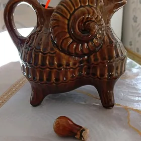 Графин  "Баран" Керамика СССР