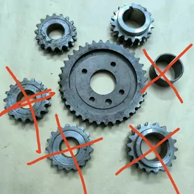 Шестерня коленвала, распредвал
