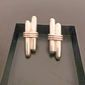 Серебряные серьги-клипсы