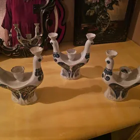 Гжель подсвечники