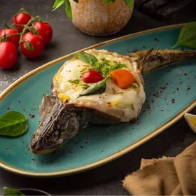 Судак с картофелем