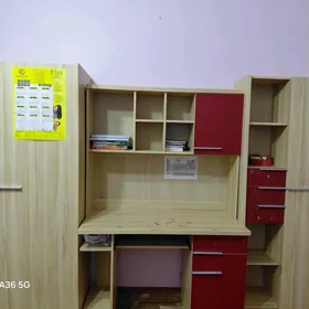 Детская книжный стол, шкаф