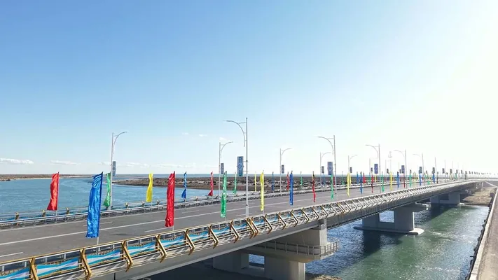 Türkmenbaşy — Garabogaz — Gazagystan serhedi awtomobil ýolunyň düýbi tutuldy