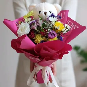 цветы,мишка,gül,miska,mişka