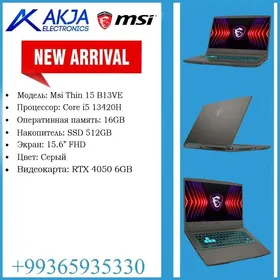 MSI THIN I5-13420H/16GB/512GB
