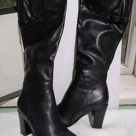 женские сапоги, туфли - кожа