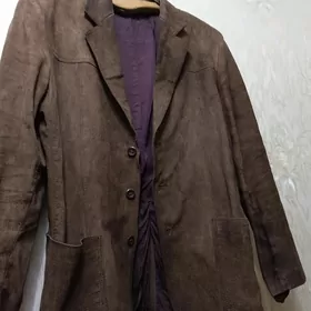 Пиджак замшевый