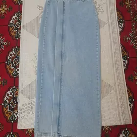 taze geyilmedik jynsy yubka