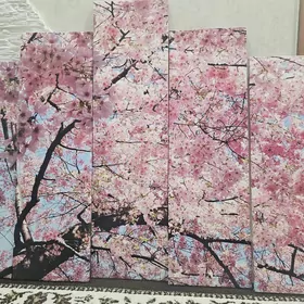 Модульная картина сакура 