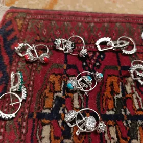 серебряный комплект kumus