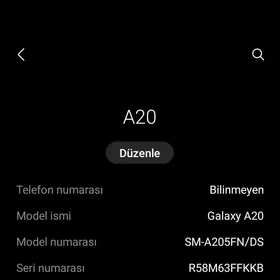 Samsung A20