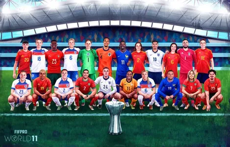 Футболисты выбрали символическую сборную 2025 года по версии FIFPro