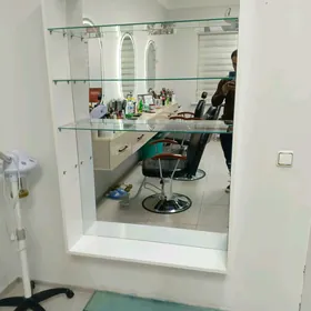 salon için ayna polka