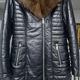 Дублёнка кожаная.