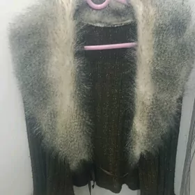 кофта тёплая с запахом