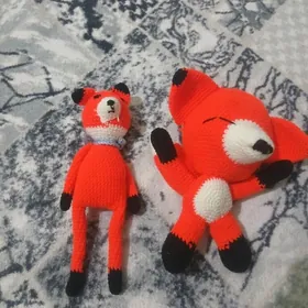 Вязаная лисичка