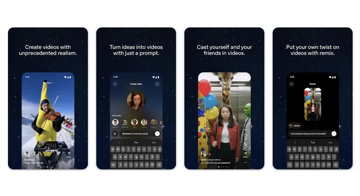 Видеогенератор Sora теперь доступен на Android