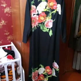 платья ангора длинные