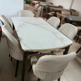 6 adamlyk stol -stul