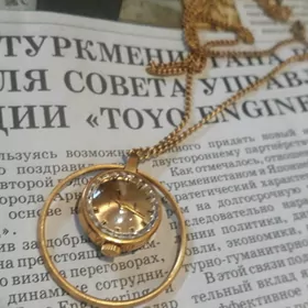 Часы Кулон Чайка СССР ПОЗОЛОЧЕ