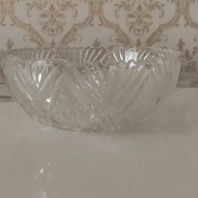 Хрустальный фруктница