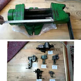 тиски токарные разные tiski