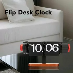 Retro Flip Clock Wooden