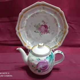 БЛЮДО ГДР ЧАЙНИК СССР