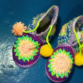 Тапочки Вязаные, Жеские.