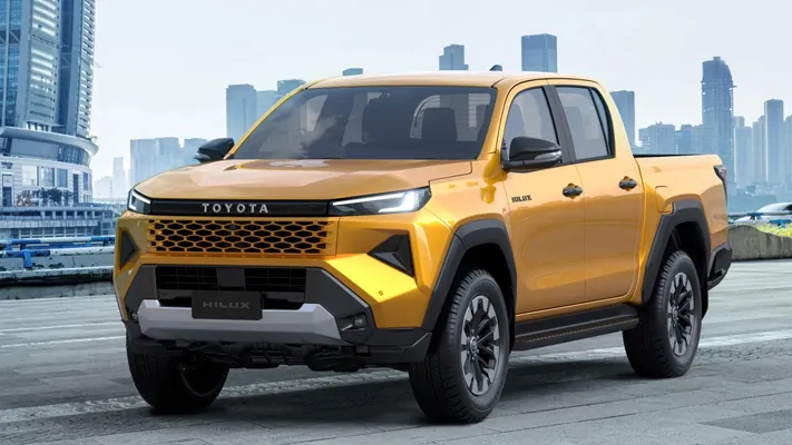 Пикап Toyota Hilux получил совершенно другой дизайн и впервые стал электрическим