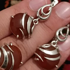 серебро комплект -kumuş