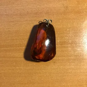 Янтарь кулон бусы