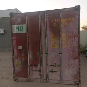 6 Metr Konteyner renki gyzyl