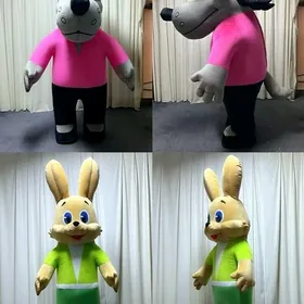 волк мишка дед мороз чебурашка