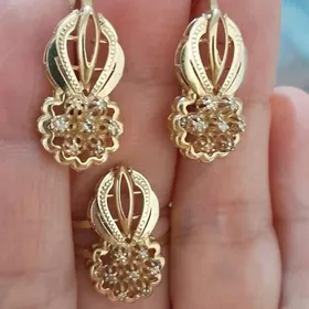 gyzyl komplekt BRILLIANT